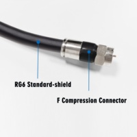 Precio de fábrica RG6 Cable coaxial de 75 ohmios 1000FT 305M con alta calidad