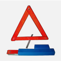 Triangle d'avertissement Triangle d'urgence de sécurité réfléchissant Triangle d'avertissement de route pliable avec boîte de rangement pour les urgences de voiture