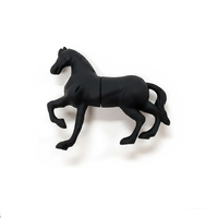 Nueva Memoria USB con Forma de Caballo de Dibujos Animados en PVC, 8GB 16GB 32GB, Unidad Flash 2.0, Pendrive Personalizado, Memorias USB