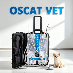 Unidad Dental <span class=keywords><strong>Veterinaria</strong></span> Portátil OSCAT, Equipo Médico para Mascotas, Sistema de Tratamiento Dental Móvil, Compresor sin Aceite, Clínica <span class=keywords><strong>Veterinaria</strong></span> - Product Image 1