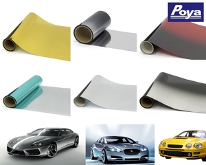 Film de protection solaire pour pare-brise de voiture, double ton noir et rouge/noir et <span class=keywords><strong>bleu</strong></span>/noir et or, avec teinte supérieure, contrôle solaire de luxe, rejet des rayons infrarouges - Product Image 3