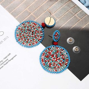 Bijoux de mode en acier inoxydable, design exquis de perles de Poméranie, boucles d'oreilles à la mode - Product Image 2