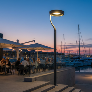 Farol de Jardín Cilíndrico de Cuatro Brazos, Iluminación Exterior, Luminaria Urbana, Iluminación de Parques, Iluminación de Áreas Públicas - Product Image 6