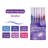Stylos gel en plastique non effaçables 1,0 mm, empilables, multicolores, haut de gamme, pour enfants, papeterie, dessin, paillettes, magnétiques, très demandés