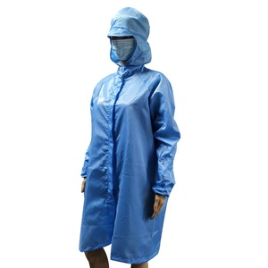 Camice ESD Antistatico a Righe Blu da 5mm, Vendita Diretta dalla Fabbrica ALLESD, per Camera Bianca, Antipolvere - Product Image 3