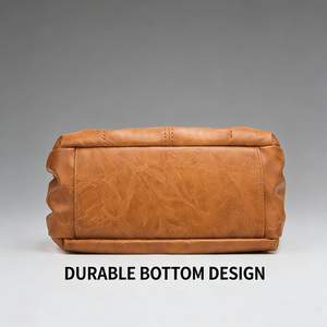 Bolso de Mano de Diseño en Cuero PU para Mujer, Bolso de Hombro de Lujo con Cierre de Cremallera, Forro de Poliéster Portátil y Anti-Robo - Product Image 3