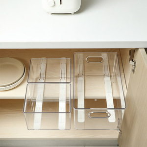 Panier coulissant télescopique en plastique pour armoires et placards, avec roulettes, modèle 8038 - Product Image 3