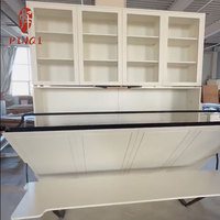 Lit Murphy en bois massif OEM/ODM, pivotant, silencieux, multifonctionnel, pliable, mural, avec table de bureau