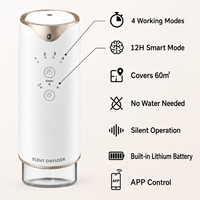 Diffuseur de parfum électrique sans eau de qualité commerciale, couverture 60%, rechargeable, pour hôtel, maison, spa, bureau, 1 an