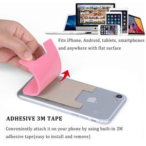 กระเป๋าใส่การ์ดซิลิโคนแบบติดบนโทรศัพท์กระเป๋าสำหรับใส่<span class=keywords><strong>บัตร</strong></span><span class=keywords><strong>เครดิต</strong></span>และกระเป๋าสตางค์ - Product Image 5