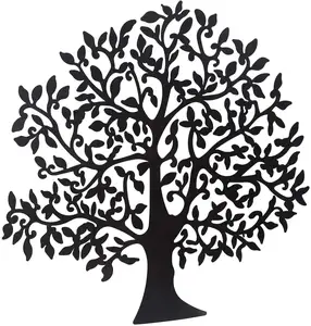 Nuovo Disegno di Grandi Dimensioni In Metallo Albero della Vita Albero di Famiglia Rustico Da Parete Decorativo <span class=keywords><strong>Hanging</strong></span> Artwork - Product Image 1