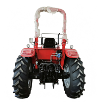 Tracteur agricole certifié CE ISO, 100 CV, 4 roues motrices, moteur YTO, embrayage à double étage, boîte de vitesses 12+12, pompe à engrenages