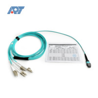 OM3 MPO MTP LC kabel patch Multimode kabel Patch dupleks Elite kabel Breakout kabel MTP/MPO pita 24 serat PVC/LSZH kabel Patch