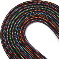 Cordon en cuir de vachette véritable tressé fait main de haute qualité, 4mm 5mm 6mm, pour bijoux, vente en gros