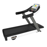 Tapis roulant commercial LAND Fitness à moteur puissant, surface de course stable, affichage LED, capacité de charge élevée, pour entraînement cardio en salle de sport