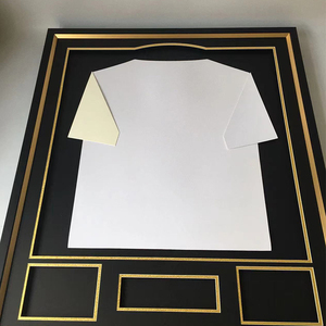 Nuevo diseño Camiseta Imagen Recoger Marcos Fútbol Deporte Camiseta Montado en la pared Matt Black Golden PS Frame - Product Image 6