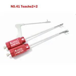 Haoshi Tools No.41 Teache2+2 Teache 2+2 Master Magic Key 2 PCS Safety Box Strongbox Lock Pick Tool Opener Locksmith Tools