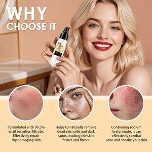 Siero viso avanzato OEM ODM con bava di lumaca, essenza idratante e riparatrice, anti-età, per la cura della pelle. - Product Image 3