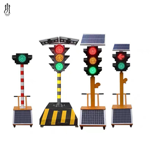 Lampu Lalu Lintas Tenaga Surya Harga Terjangkau Lampu Peringatan Lalu Lintas Tenaga Surya LED untuk Jalan - Product Image 4