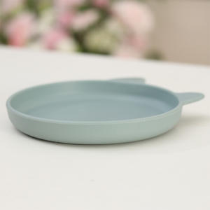 Assiette de repas en silicone pour chat, forme chat, peu profonde, anti-fatigue des moustaches, pour animaux domestiques - Product Image 1