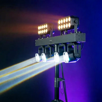 Kit de Luces LED para Escenario con Trípode, Luces Estroboscópicas Activadas por Sonido DMX512 con RGBW para Parques Temáticos