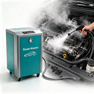 Hidrolavadora Eléctrica <span class=keywords><strong>de</strong></span> <span class=keywords><strong>Vapor</strong></span> <span class=keywords><strong>de</strong></span> Acero Inoxidable <span class=keywords><strong>para</strong></span> Autos, 8 Bares, Tanque <span class=keywords><strong>de</strong></span> 20L con Llenado Automático, <span class=keywords><strong>Pistola</strong></span> Doble, 220V/380V, Limpiador <span class=keywords><strong>para</strong></span> Detallado Automotriz, 2 Años <span class=keywords><strong>de</strong></span> Garantía - Product Image 1