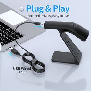 Xincode 2D có dây <span class=keywords><strong>USB</strong></span> Máy quét mã vạch hàng tồn kho xách tay QR mã Scanner CMOS cảm biến mã vạch đọc với đứng để bán X-3500 - Product Image 3