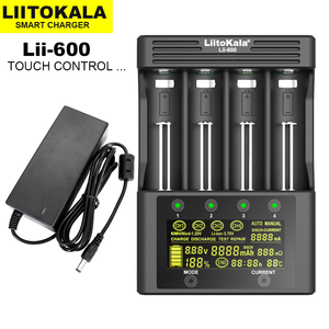 <span class=keywords><strong>4</strong></span> חריצים liitokala lii 600 חכם 26650,22650 מטען חכם, 26500,18650,1849016340,14500,10440 aa, aa, סוללות c li - Product Image 3