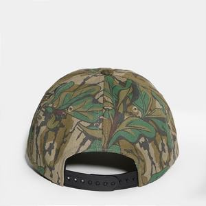 Casquettes en cuir non structurées personnalisées avec logo camouflage Real Tree, casquettes à 6 panneaux, snapback - Product Image 6