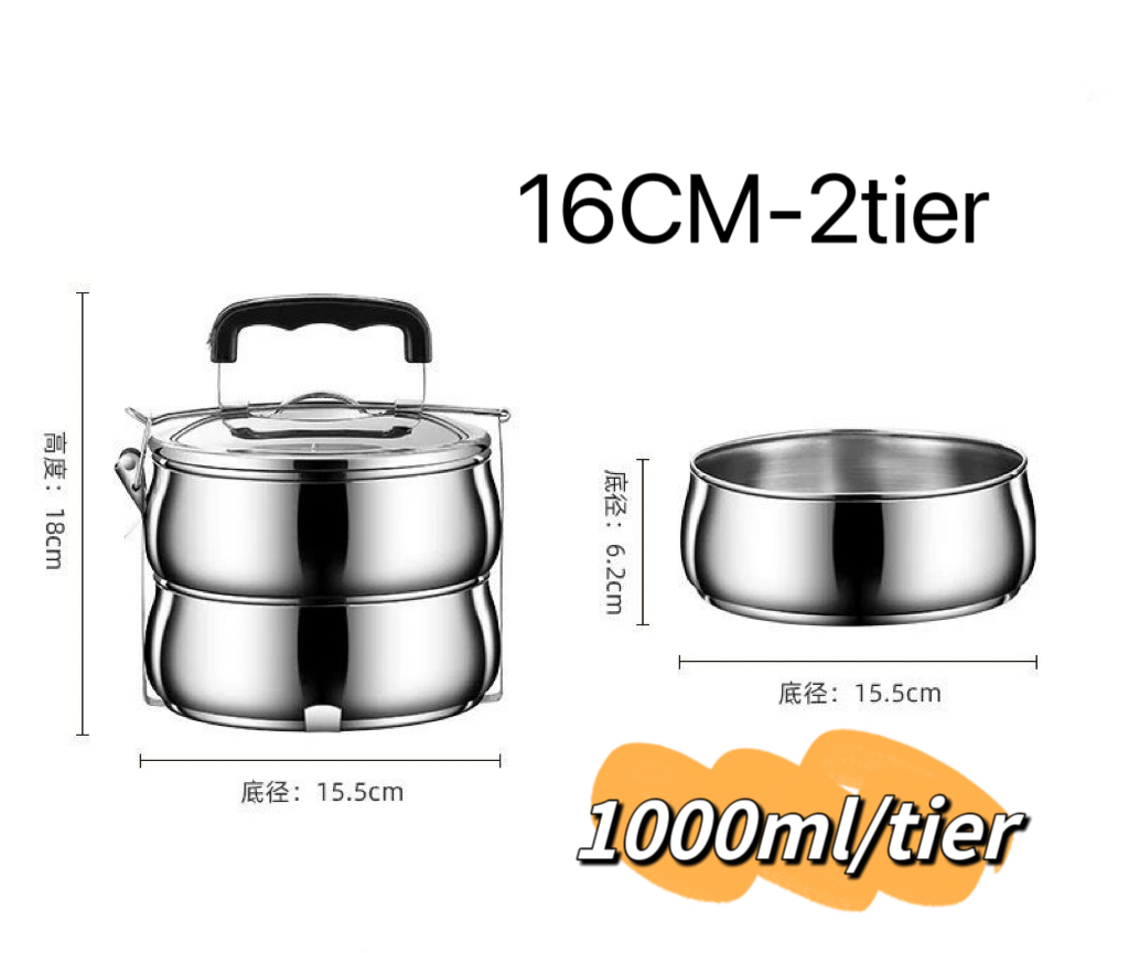silver 16CM-2Tier