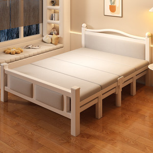<span class=keywords><strong>Lit</strong></span> simple pliant à cadre métallique, design pliable pour la maison, le bureau, la pause déjeuner, la location, la petite chambre à coucher - Product Image 1
