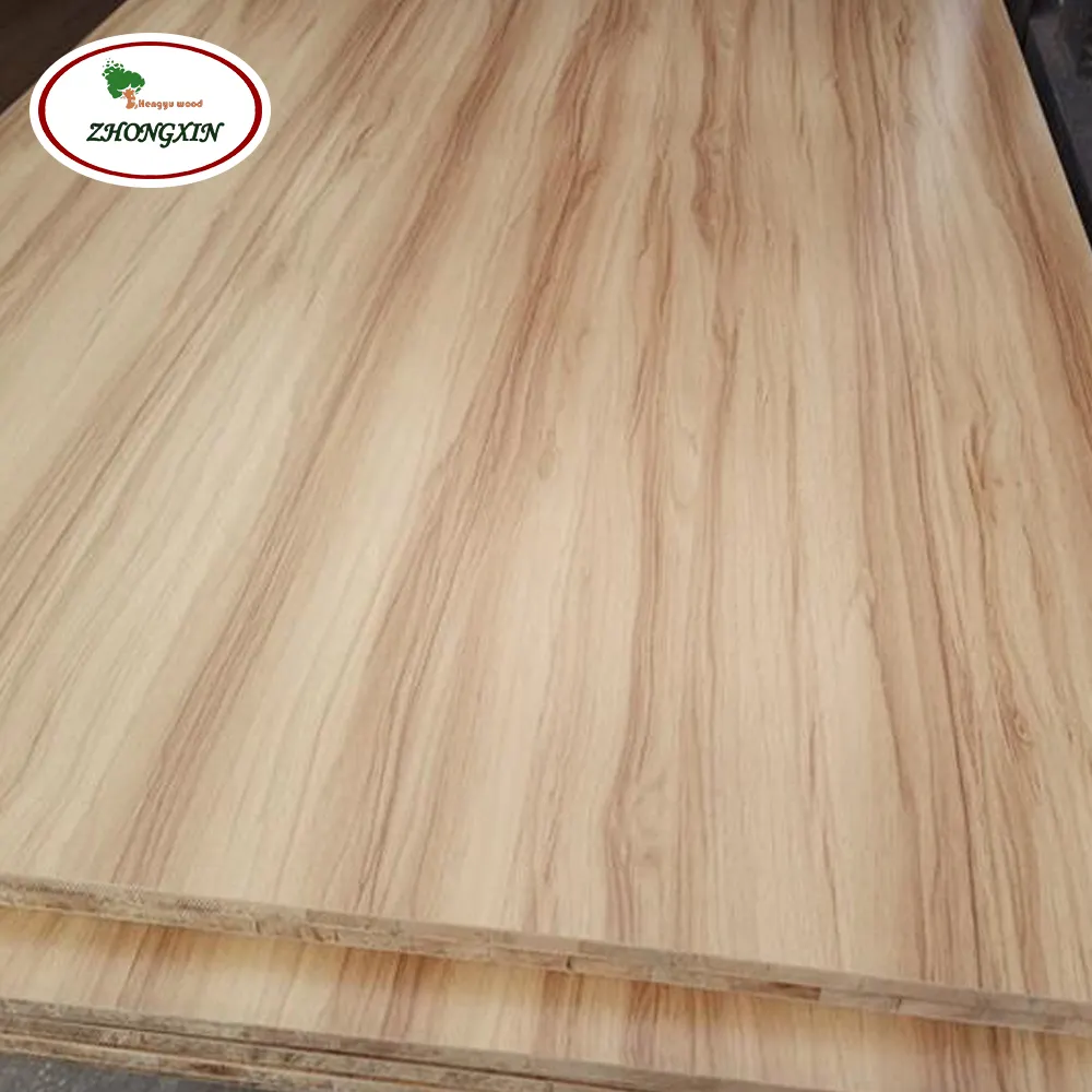 Decoration Laminated Wood Waterproof Melamine 1220*2440 Poplar 18mm Block Board