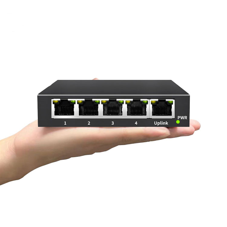 Máy tính để bàn mini 5-Port Gigabit mạng chuyển đổi không được quản lý HUB cho CCTV Hệ thống camera