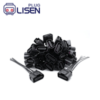 1J0973722A Konektor Lampu Depan 2 Pin Female Pigtail untuk Audi VW Beetle Golf Passat Tiguan Skoda