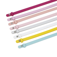 Bracelet en cuir personnalisé de 8 mm avec breloques multicolores et breloques animales pour enfants – Vente en gros
