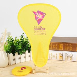 Éventail pliable personnalisé avec logo, en polyester 190T, portable et compact, cadeau promotionnel - Product Image 1