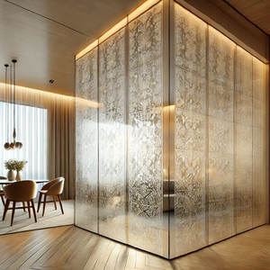 Verre flotté clair/ultra-clair/tinté/coloré/à motifs/figuré/roulé/obscurcissant/givré de 10 mm pour la construction/tempré/laminé/de décoration - Product Image 3