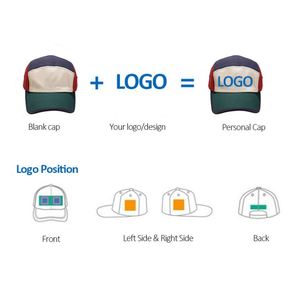 Gorra de Campamento de Cinco Paneles de Algodón con Logotipo Personalizado, Gorra de Cinco Paneles con Bloques de Color - Product Image 2