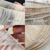 Extensions de cheveux humains Remy Genius Weft invisibles russes à double trame fine, provenant d'un seul donneur - Vente chaude