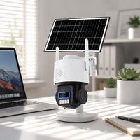 Caméra extérieure AG626 4G AOV 3MP 3MP Full-Color avec éclairage noir et batterie, 360° °   Caméra de sécurité avec détection humaine par IA