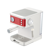Máquina de Espresso Comercial de Dos Grupos, 20 Bares, Presión Programable, Acero Inoxidable, Tanque de Agua Desmontable, OEM