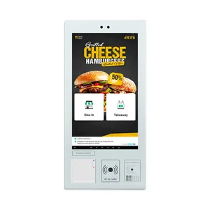 Support Reading Bank/medical Card/magnetic Stripe Card Reader Hamburger Food Order Self Check Out Kiosk In Restaurant