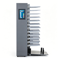 Machine de collation automatique de papier à 10/12 bacs pour livrets A4, calendriers, journaux et papier NCR