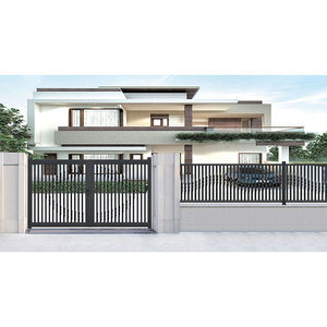 Puerta Principal JHR de Alta Calidad, Hermosa Puerta Exterior para Casa, Elegante Diseño de Puerta de Hierro Forjado de Aluminio para Hogar - Product Image 5