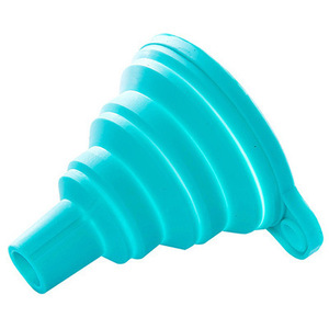 Silicone Folding <b>Funnel</b> For <b>Kitchen</b> Oil Dispensers Long Neck Telescopic Liquid Pouring Tool With Handle - Product Image 5