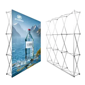 Customized Pop-Up Backdrop Wall Display for Trade Shows Exhibition Booth Stand for Expo Events