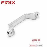 Poignée de traction en acier inoxydable en forme de U LS007-90 |   Poignée de porte d'armoire pour racks de serveurs et machines industrielles, finition polie, facile à installer