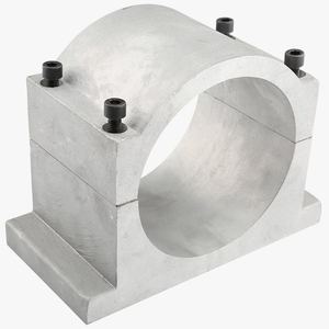 Moteur de broche refroidi par eau ER25 125 mm 4,5 kW 220 V/380 V + variateur de fréquence 5,5 kW + pince de serrage 125 mm + 13 pinces ER25 + pompe à eau 100 W - Product Image 4