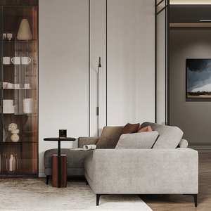 Solución Integral para Proyectos Inmobiliarios Diseño de Modelos 3D Dormitorio Tipo <span class=keywords><strong>Penthouse</strong></span> Sala de Estar Muebles con Características de Almacenamiento Personalizables - Product Image 6