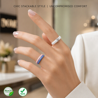 Bague de mariage en céramique 3 mm haute technologie, résistante aux rayures, brillante et colorée, ajustement confortable, bijoux bio-compatibles